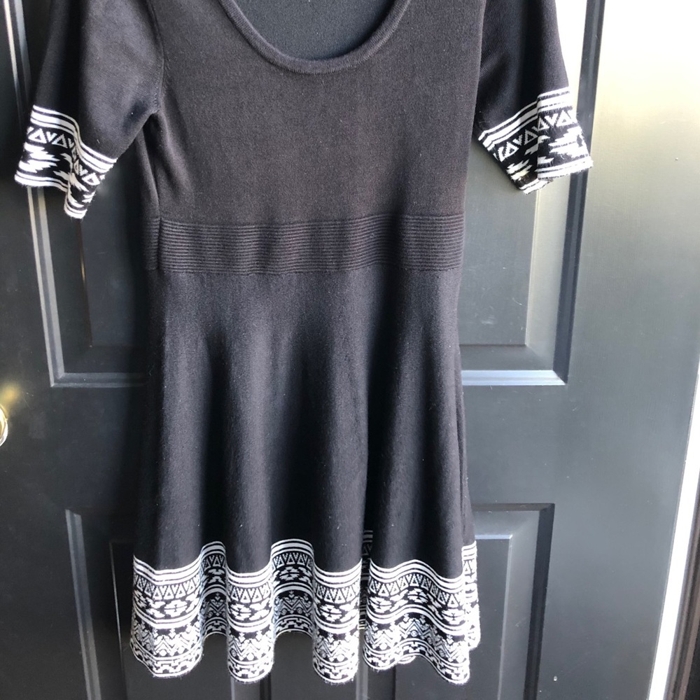 Black and white dress